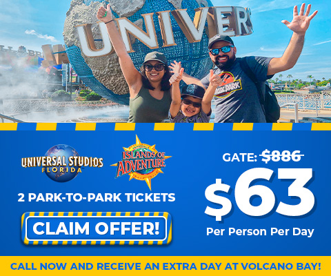Universal Orlando - 2-Park 1-Day Park-to-Park Ticket Dated
