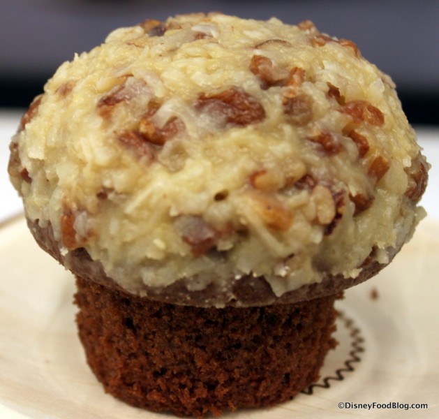 German Chocolate Cupcake -- Out of the Wrapper